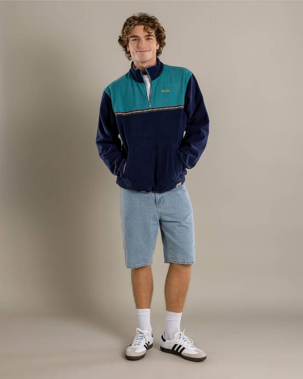 Rhythm Alder Half Zip Pull Over for Mens