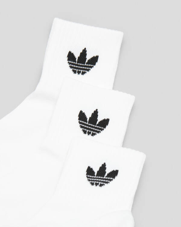 adidas Boys' Mid Ankle Socks 3 Pack for Mens