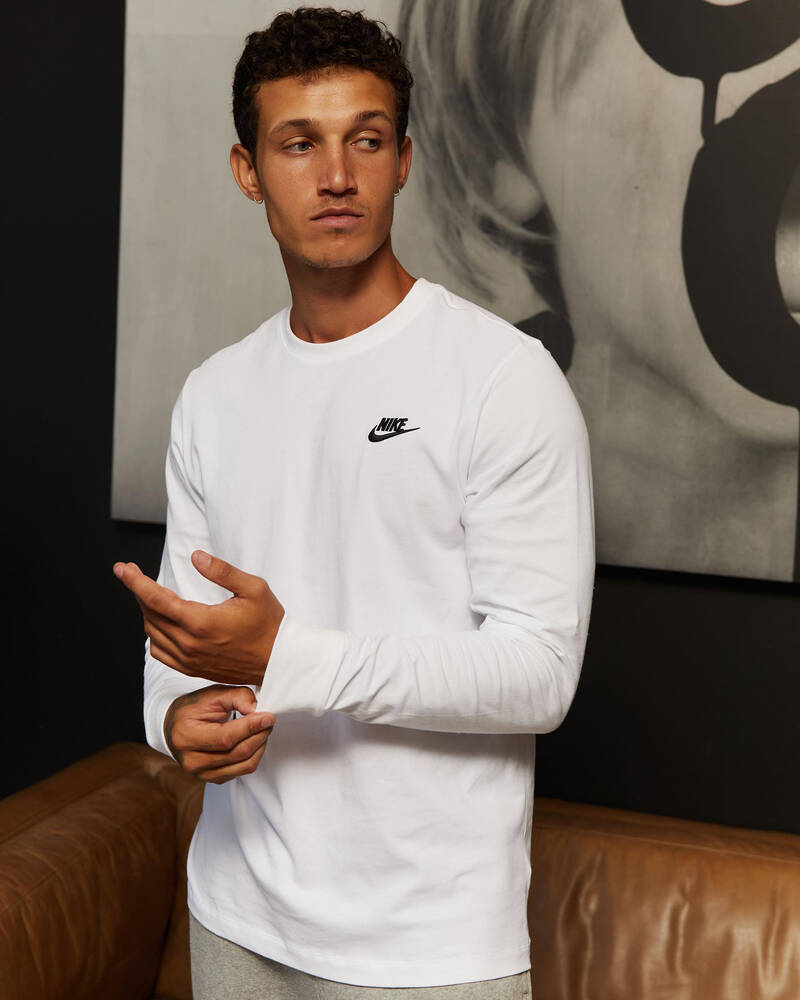 Nike Sportswear Club Long Sleeve T-Shirt for Mens