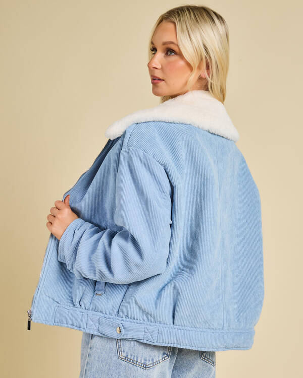 Ava And Ever Wolf Cord Jacket for Womens
