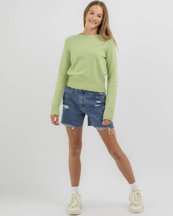 Mooloola Girls' Basic Crew Neck Knit Jumper for Womens