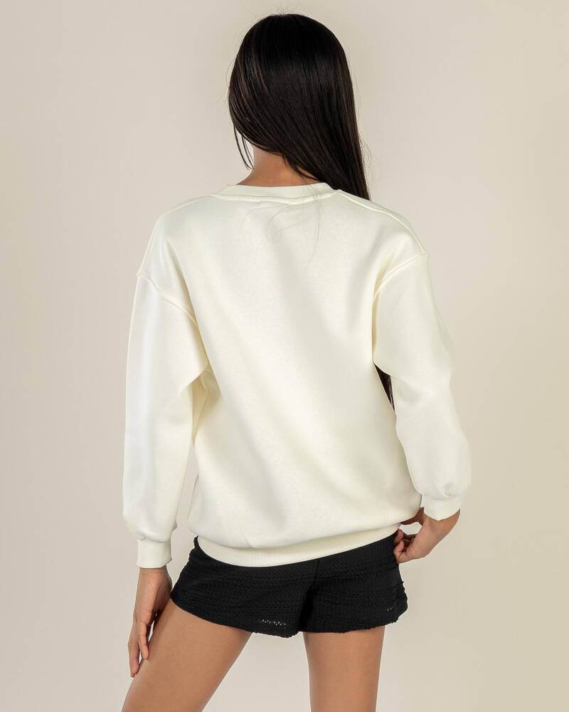 Nike Girls' Oversized Crew Sweater for Womens