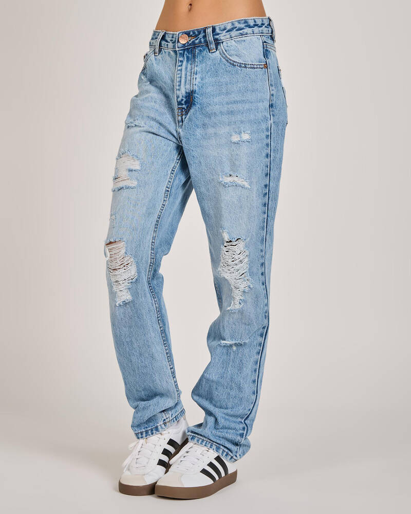 DESU Girls' Rebel Straight Leg Jeans for Womens