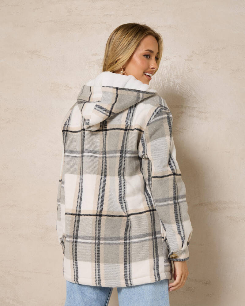 Mooloola Flynn Hooded Shacket for Womens