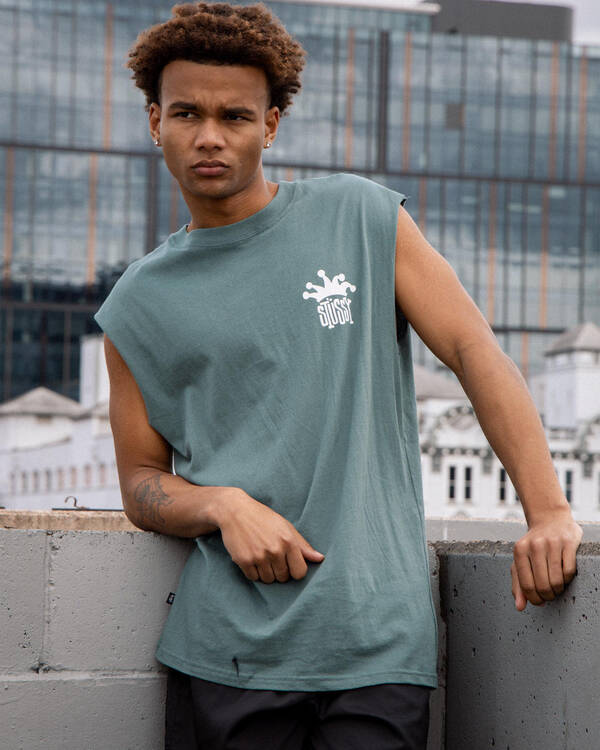 Stussy Jester Crown Muscle Tank for Mens