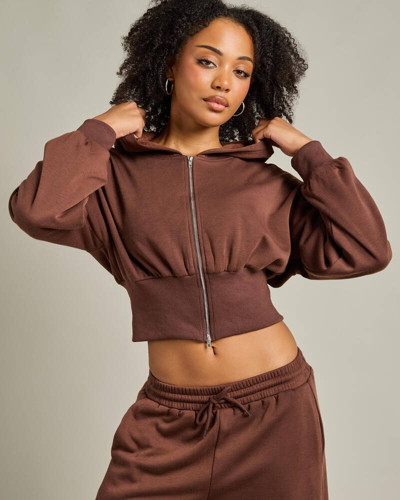 Mint Vanilla Thelma Zip Hoodie for Womens