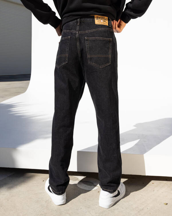 S-Double Denim Standard Jeans for Mens