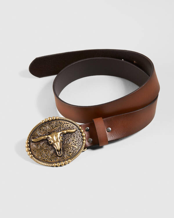 Miscellaneous Ranchman Leather Belt for Mens