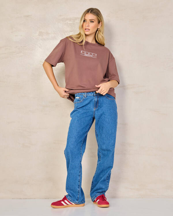 Rusty Suzy Straight Low Rise Jeans for Womens