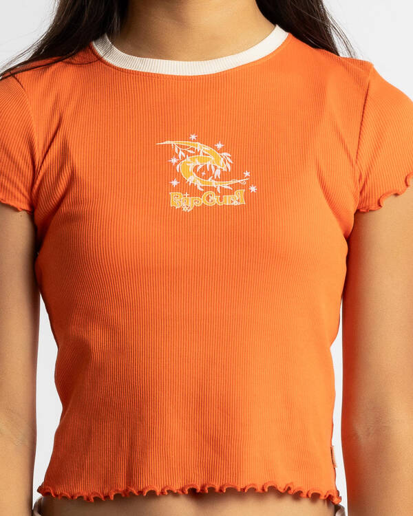 Rip Curl Girls' Summer Solstice Rib T-shirt for Womens