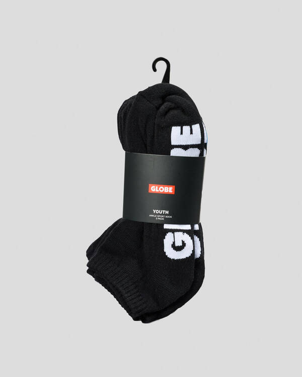 Globe Boys' Stealth Ankle 5 Pack Socks for Mens