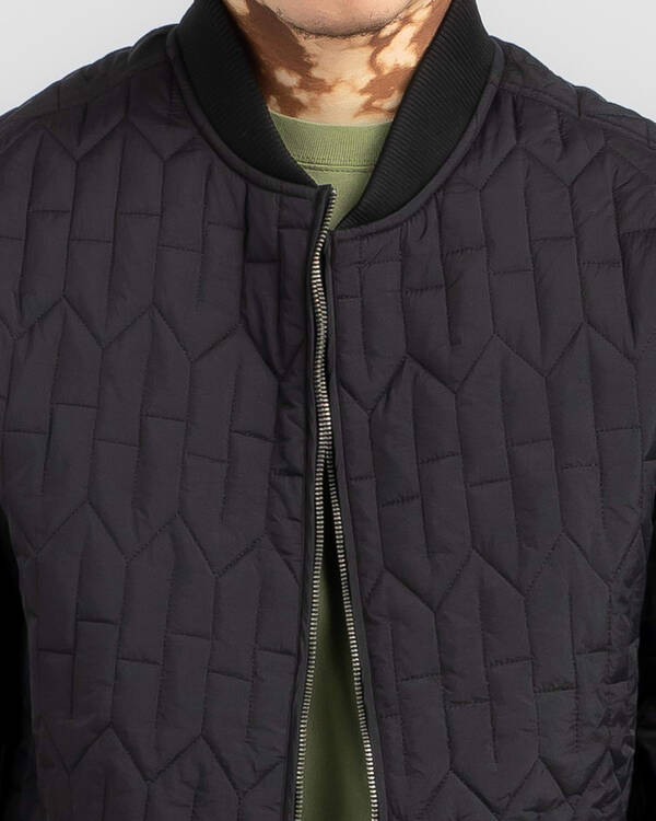 Stussy Quilted Nylon Zip Jacket for Mens