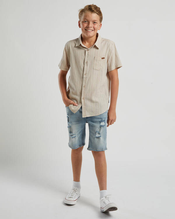 Skylark Boys' Novella Short Sleeve Shirt for Mens