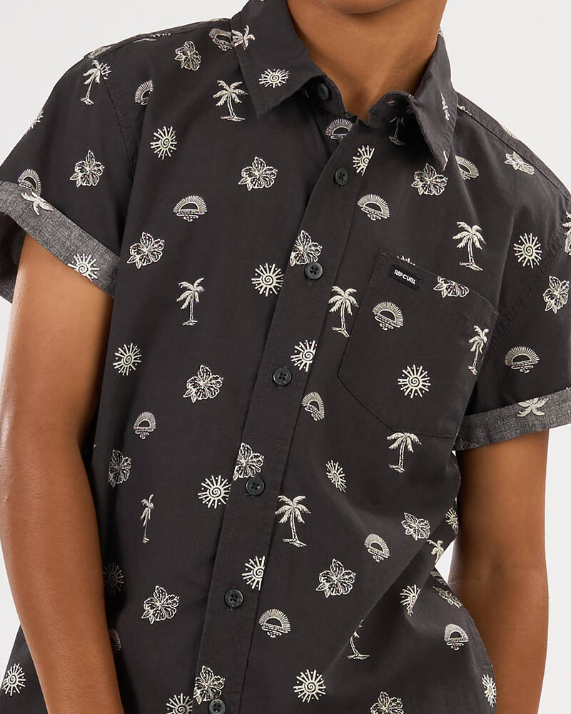 Rip Curl Boys' Sessions Short Sleeve Shirt for Mens