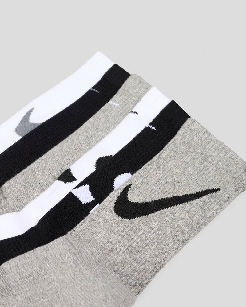 Nike Boys' Everyday Comfort Crew Socks 6 Pack for Mens