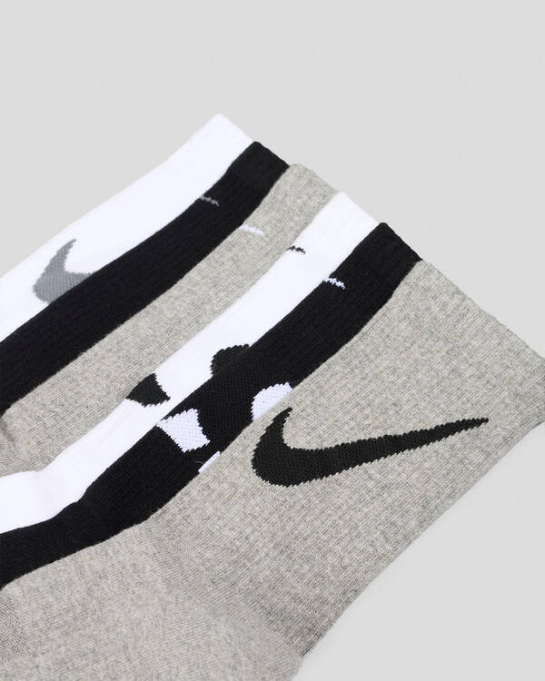 Nike Boys' Everyday Comfort Crew Socks 6 Pack for Mens
