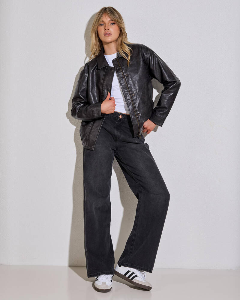 Ava And Ever Harley Faux Leather Jacket for Womens