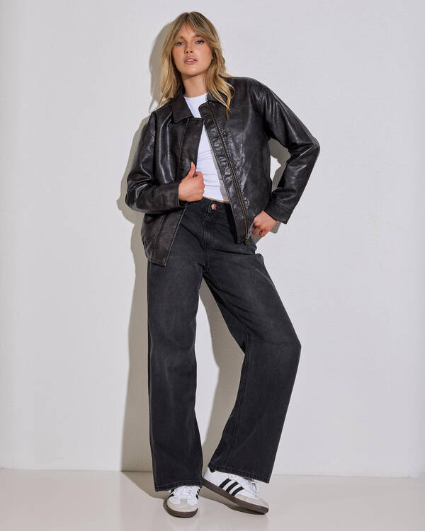 Ava And Ever Harley Faux Leather Jacket for Womens