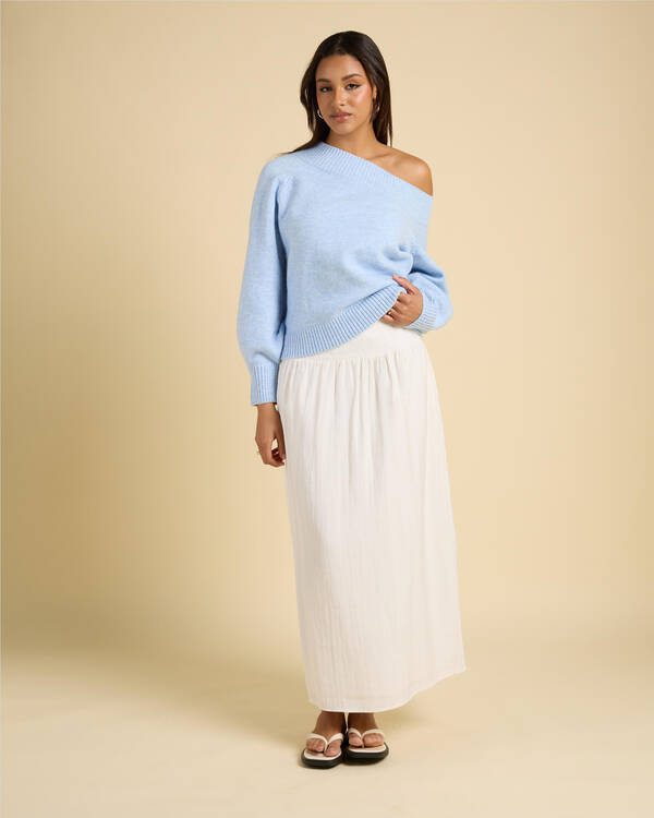 Paper Heart Magnolia Off Shoulder Knit for Womens