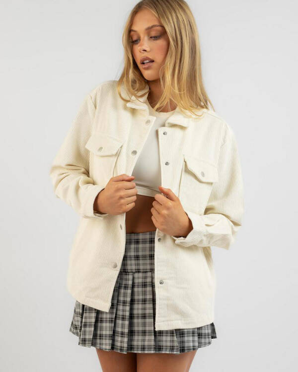 Ava And Ever Mila Cord Shacket for Womens