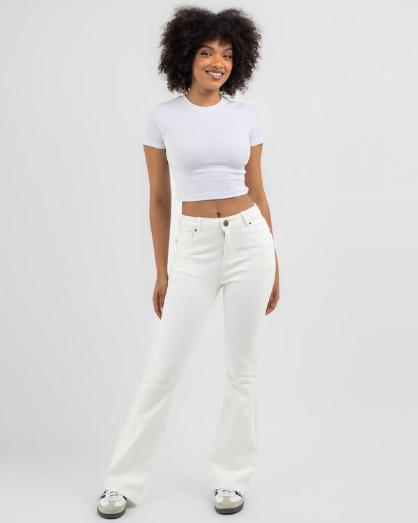 DESU Ellidy Flare Coloured Jeans for Womens