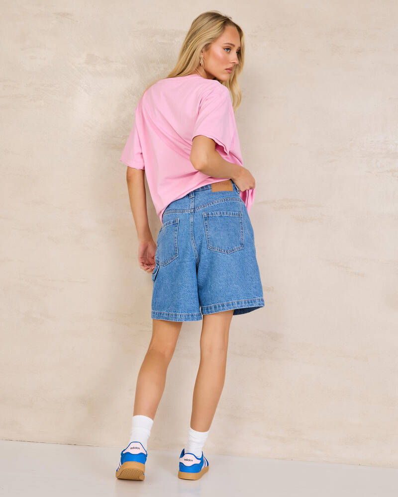 Afends Emilie- Denim Workwear Short for Womens