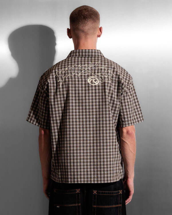 Rusty Anarchy Short Sleeve Shirt for Mens