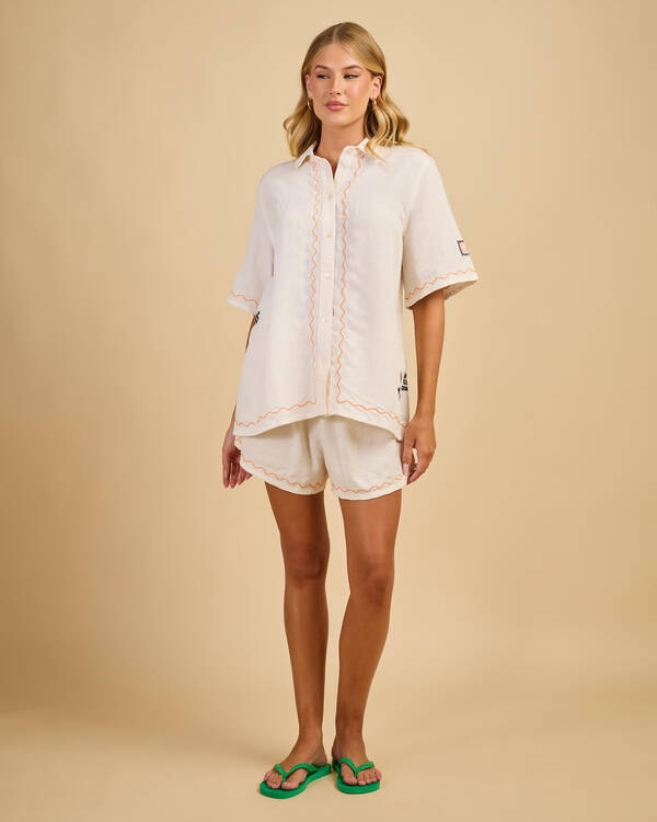 Rip Curl Sunset Luau Embroidered Shirt for Womens