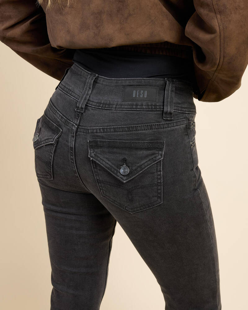 DESU Jawbreaker Low Waist Flare Jeans for Womens