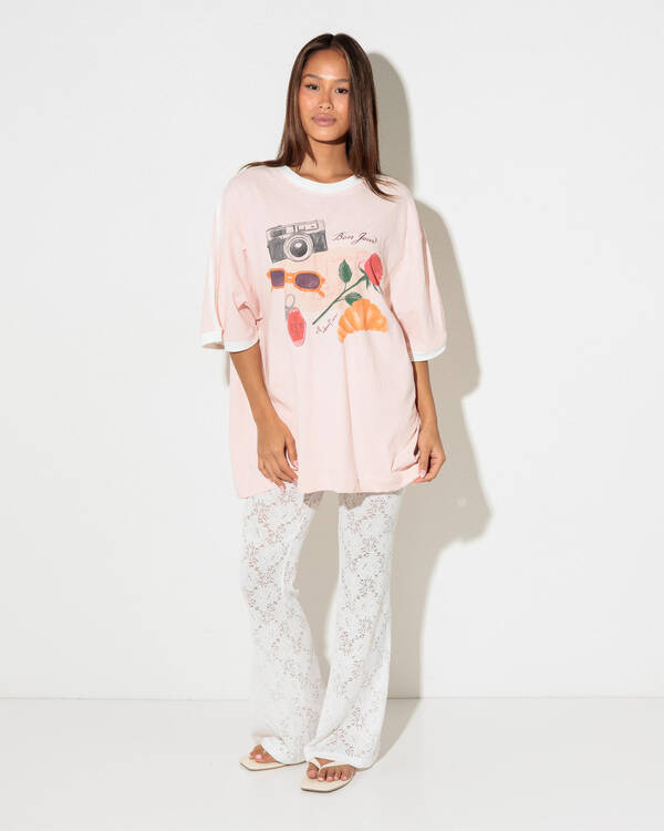 All About Eve From France Oversized T-Shirt for Womens