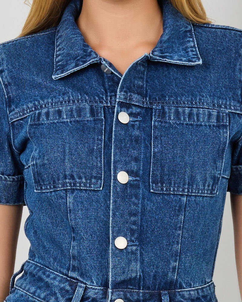 Afends Miami Hemp Denim Jumpsuit for Womens
