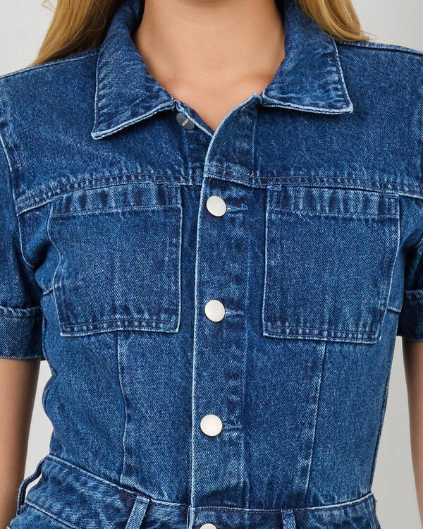Afends Miami Hemp Denim Jumpsuit for Womens