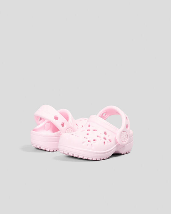Crocs Toddlers' Classic Floral Cut Out Clog for Unisex