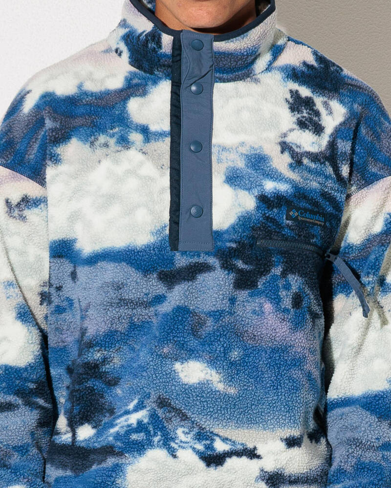 Columbia Helvetia II Printed Half Snap Fleece Sweatshirt for Mens