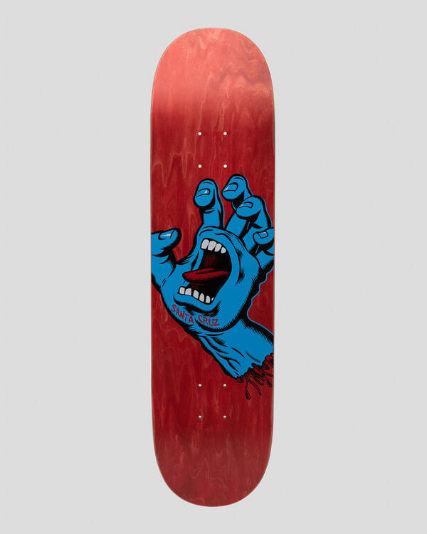 Santa Cruz Screaming Hand 8.0" Skateboard Deck for Unisex