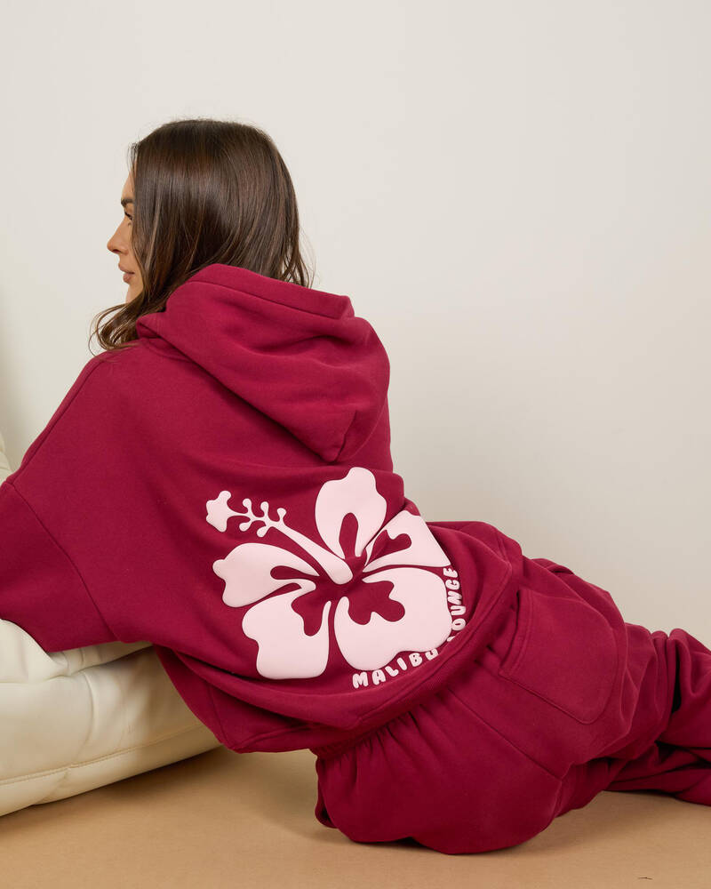 Malibu Lounge Hibiscus Hoodie for Womens