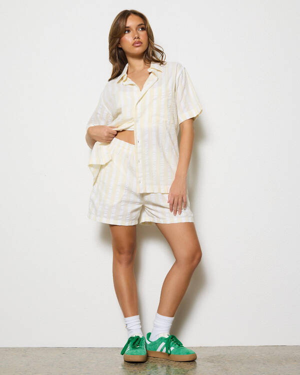 Afends Splice Organic Short Sleeved Shirt for Womens