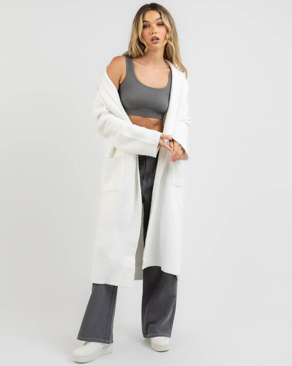 Ava And Ever Penelope Longline Teddy Knit Cardigan for Womens