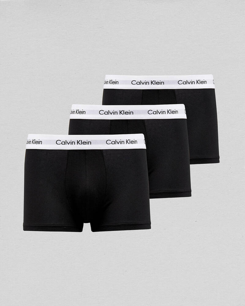 Calvin Klein Cotton Stretch Low Rise Trunks 3 Pack for Mens