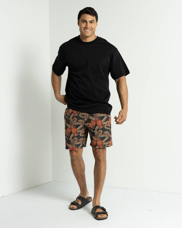 Bush Chook King Brown Beach Shorts for Mens