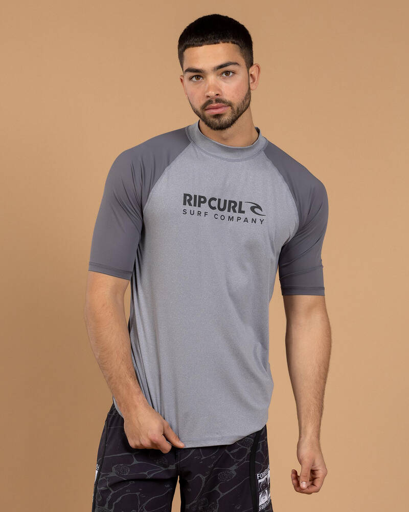 Rip Curl Shock Short Sleeve Rash Vest for Mens