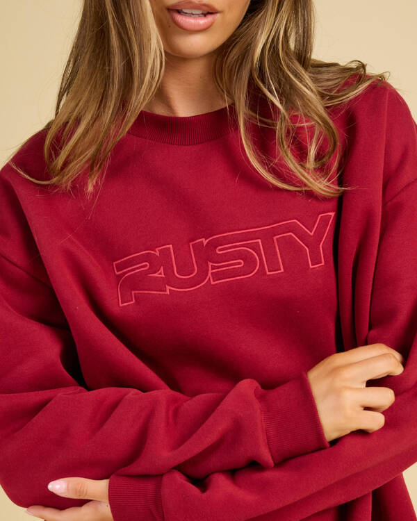 Rusty California Crewneck Sweatshirt for Womens
