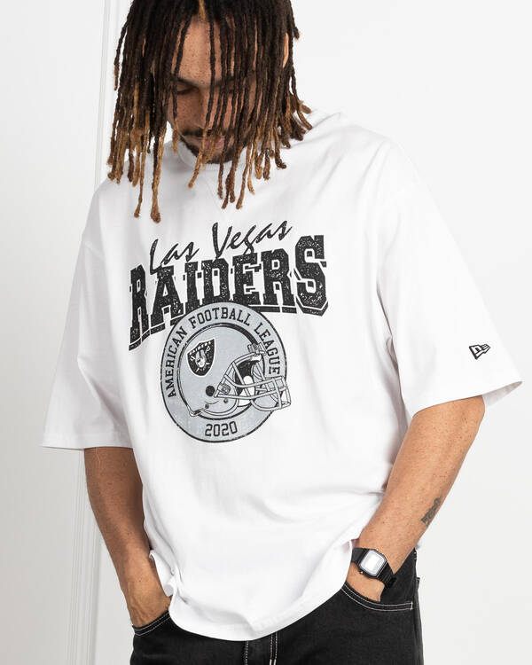 New Era Las Vegas Raiders Helmet Oversized T-Shirt for Mens