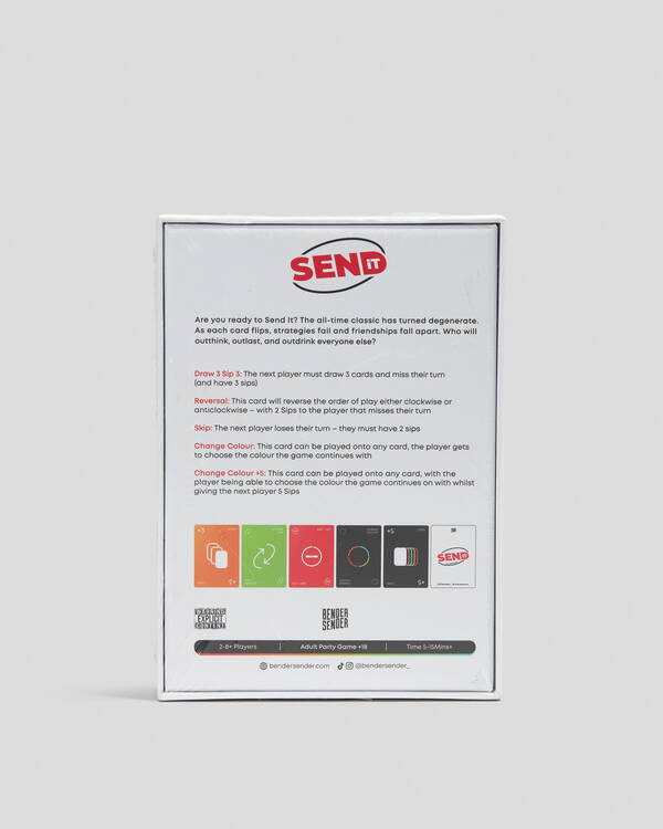 Bender Sender Send It Card Game for Unisex