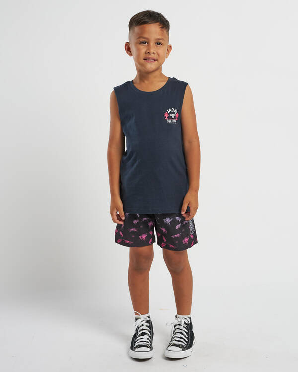 Salty Life Toddlers' Prehistoric Elastic Waist Shorts for Mens