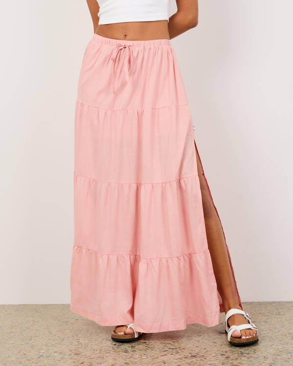 Rhythm Classic Tiered Maxi Skirt for Womens