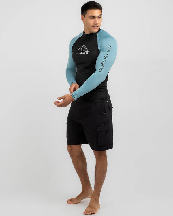Quiksilver On Tour Long Sleeve Rash Vest for Mens