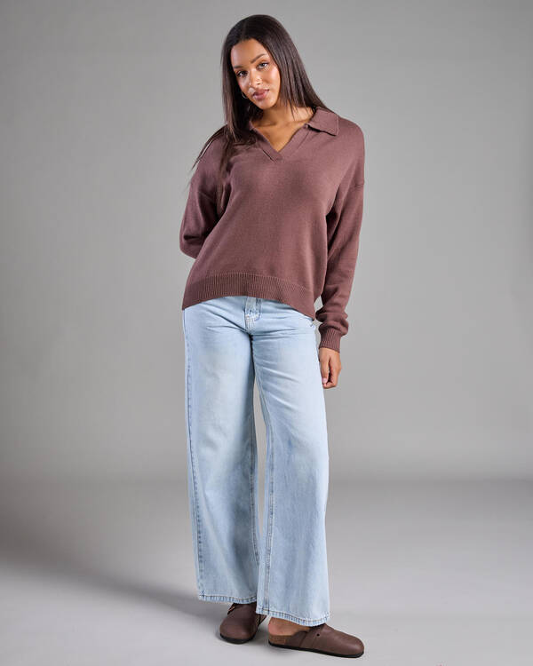 Ava And Ever Anthea Polo Collar Knit Jumper for Womens