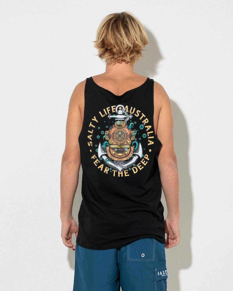 Salty Life Fear The Deep Singlet for Mens