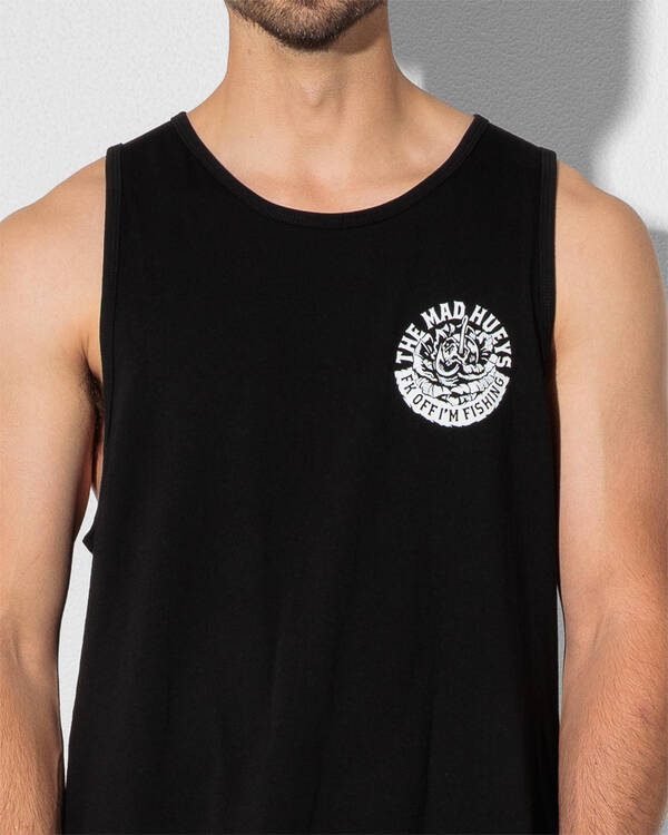 The Mad Hueys Shield Fk Off Singlet Tank for Mens